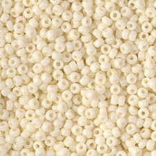 Miyuki rocailles Perlen 11/0 - Opaque ivory 11-491